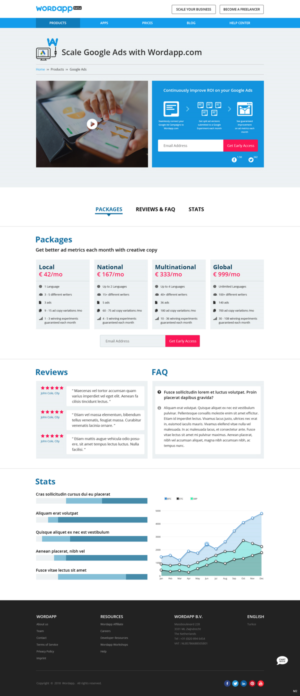 Web Design par pb pour Wordapp B.V | Design : #20023824