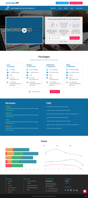 Web Design par pb pour Wordapp B.V | Design : #20023826