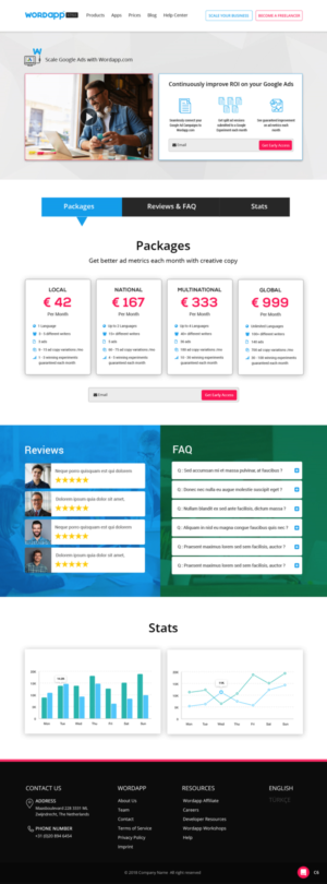 Web Design par pb pour Wordapp B.V | Design : #20032720