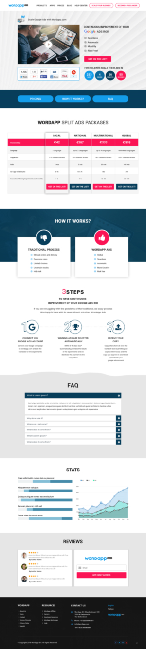 Web Design par pb pour Wordapp B.V | Design : #20057001
