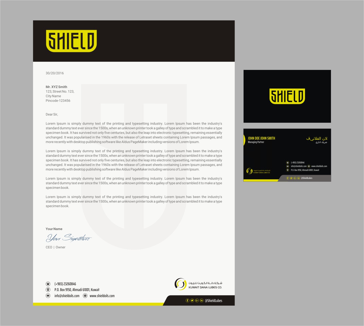 Stationery Design by INDIAN_Ashok for this project | Design #20037364