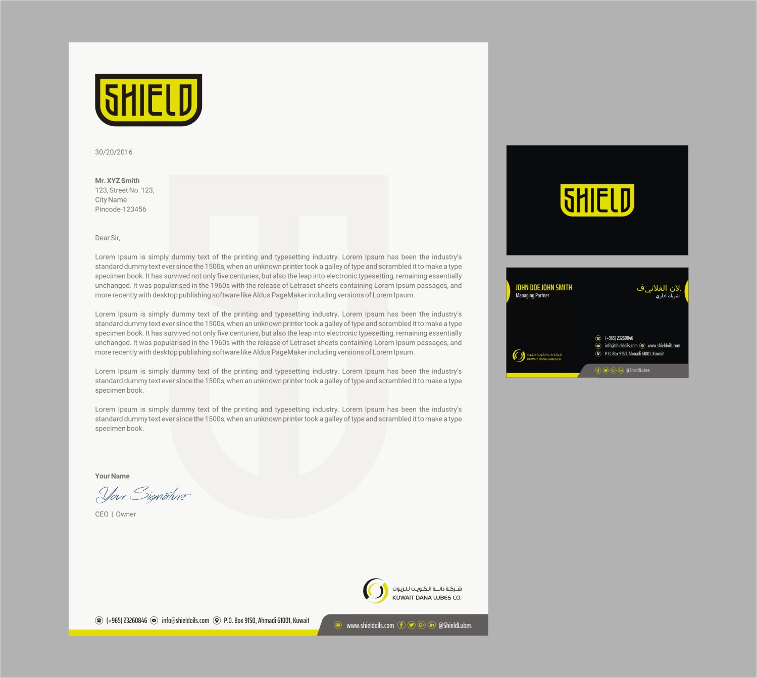 Stationery Design by INDIAN_Ashok for this project | Design #20037774