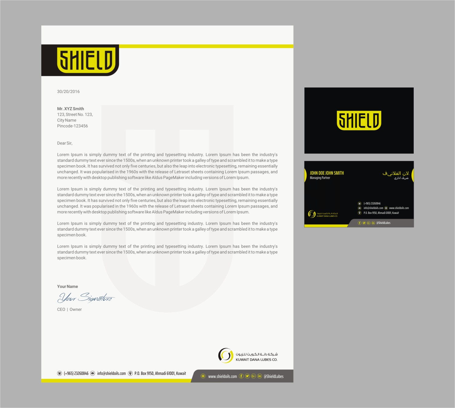 Stationery Design by INDIAN_Ashok for this project | Design #20038157