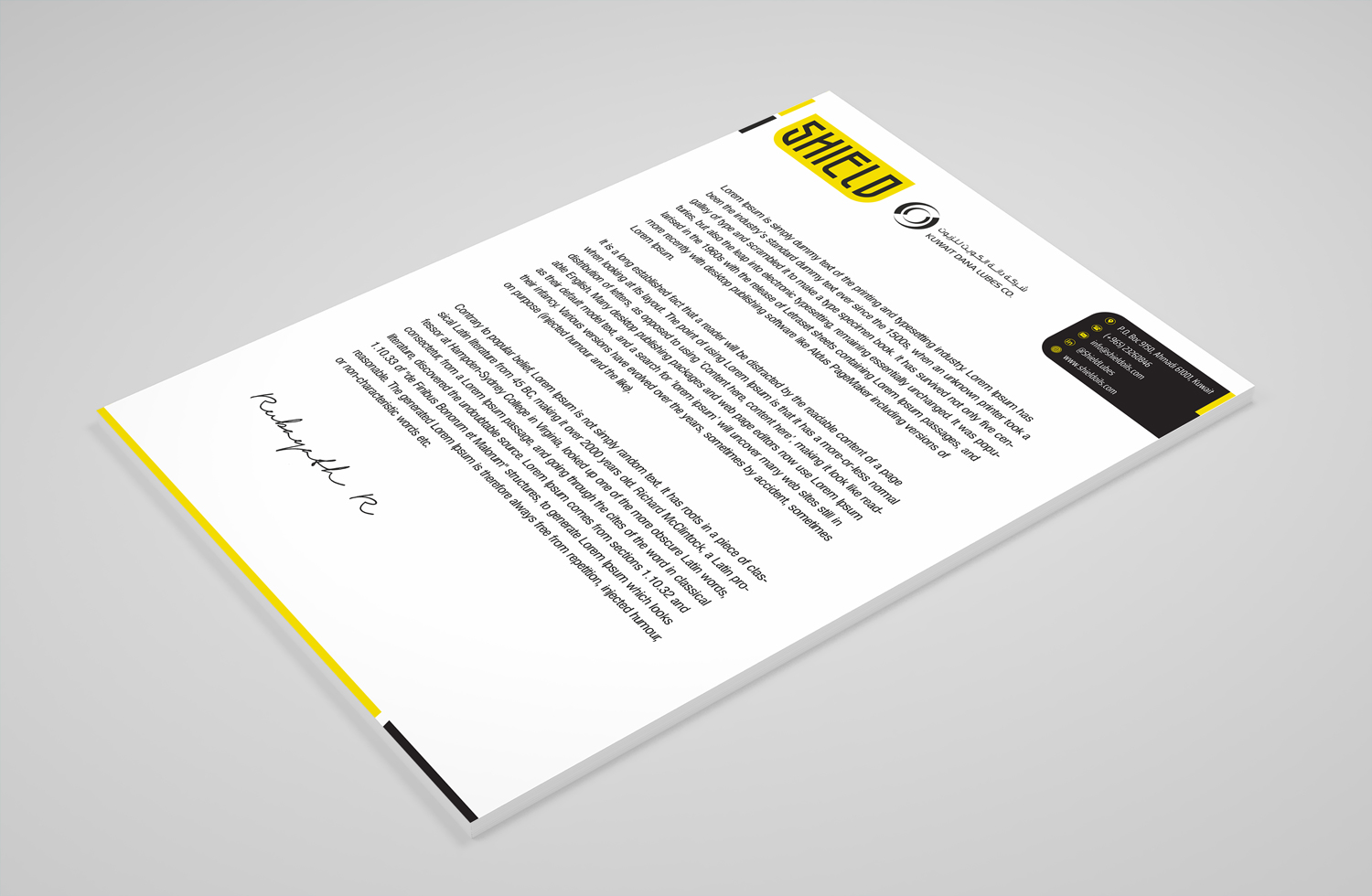 Stationery Design by Petter Goms for this project | Design #20018557