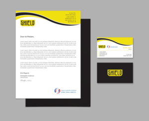 Shield Letterhead | Schreibwaren-Design von Tripti Ranjan Gain