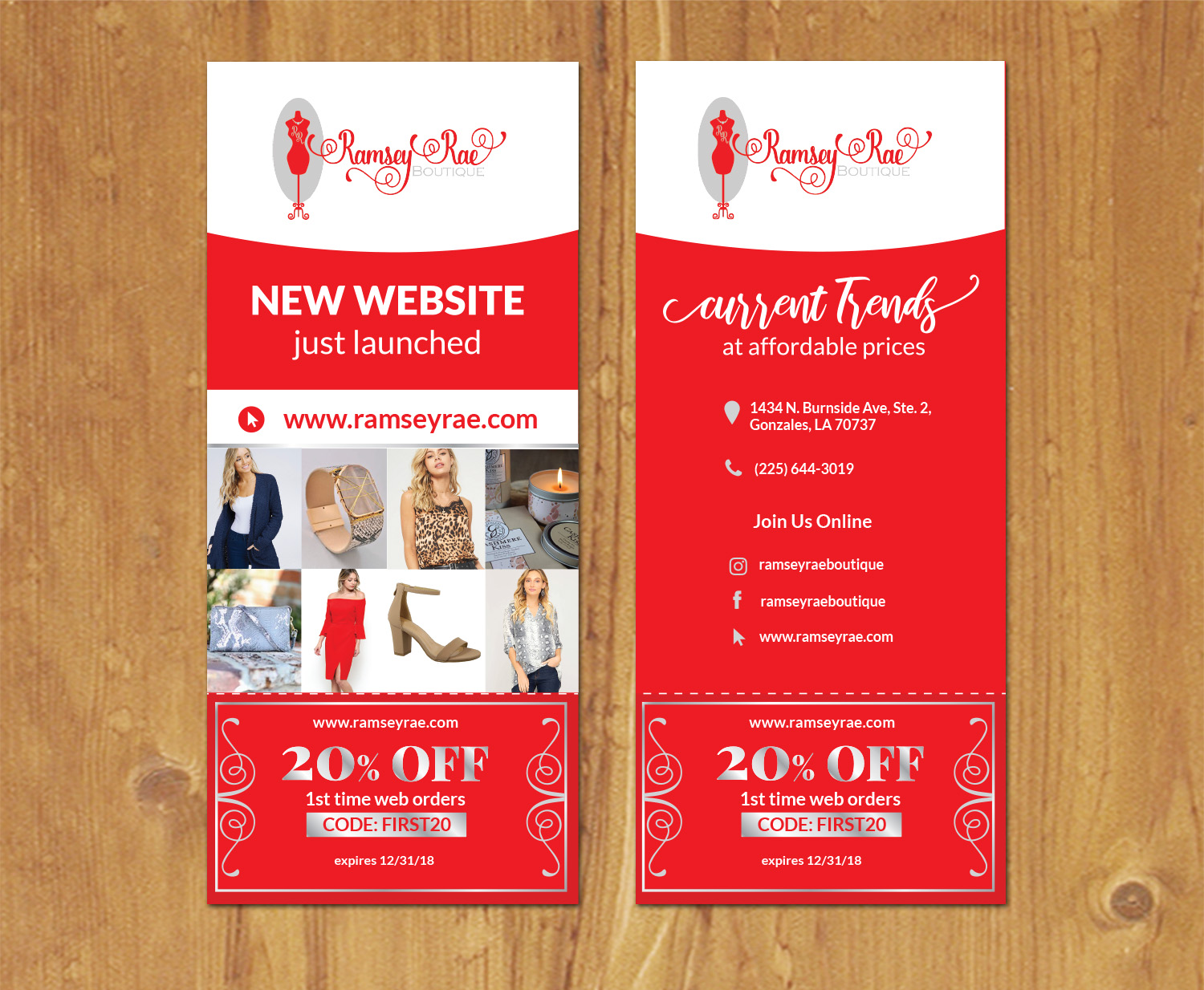 Flyer Design by MNM for Ramsey Rae Boutique, LLC | Design #20022062