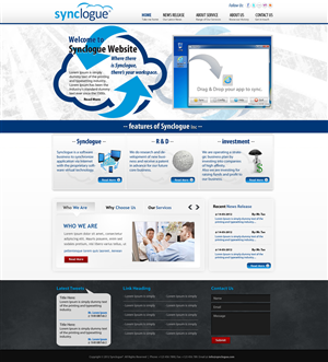 Diseño Wordpress por Kreative Ideaz para Synclogue Inc. | Diseño: #702008