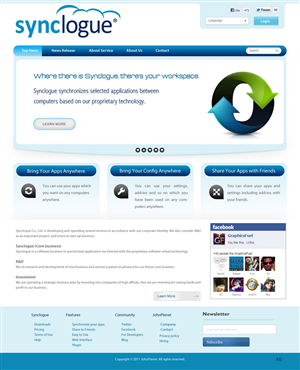 Diseño Wordpress por pb para Synclogue Inc. | Diseño: #687857
