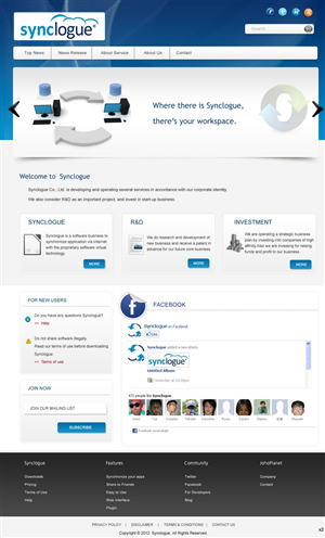 Diseño Wordpress por pb para Synclogue Inc. | Diseño: #687859