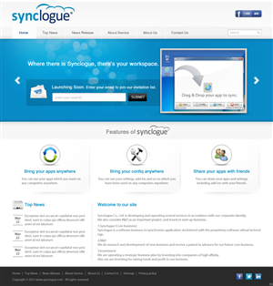 Diseño Wordpress por pb para Synclogue Inc. | Diseño: #687938