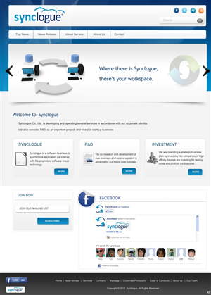 Diseño Wordpress por pb para Synclogue Inc. | Diseño: #689179