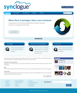 Diseño Wordpress por pb para Synclogue Inc. | Diseño: #689205