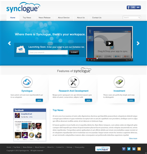 Diseño Wordpress por pb para Synclogue Inc. | Diseño: #689377