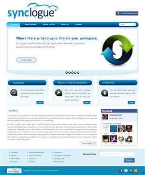 Diseño Wordpress por pb para Synclogue Inc. | Diseño: #689380