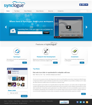 Diseño Wordpress por pb para Synclogue Inc. | Diseño: #689495