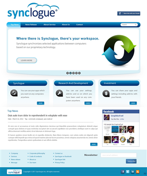 Diseño Wordpress por pb para Synclogue Inc. | Diseño: #689496