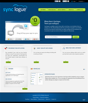 Diseño Wordpress por pb para Synclogue Inc. | Diseño: #691237