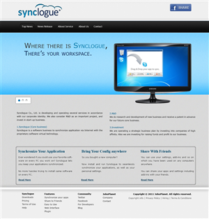 Diseño Wordpress por pb para Synclogue Inc. | Diseño: #691241