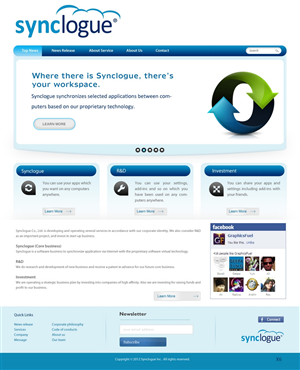 Diseño Wordpress por pb para Synclogue Inc. | Diseño: #692564