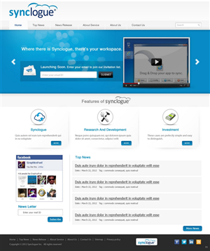 Diseño Wordpress por pb para Synclogue Inc. | Diseño: #692955