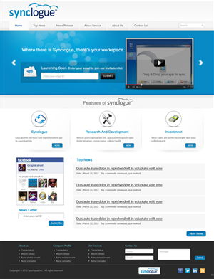 Diseño Wordpress por pb para Synclogue Inc. | Diseño: #703327