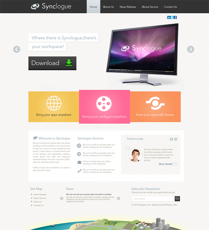 Wordpress Design by the-lion-king for Synclogue Inc. | Design #697439