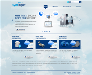 Wordpress Design by Impressive Solutions for Synclogue Inc. | Design: #701690