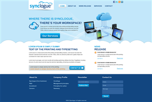 Diseño Wordpress por Eminents Infosoft para Synclogue Inc. | Diseño: #696885