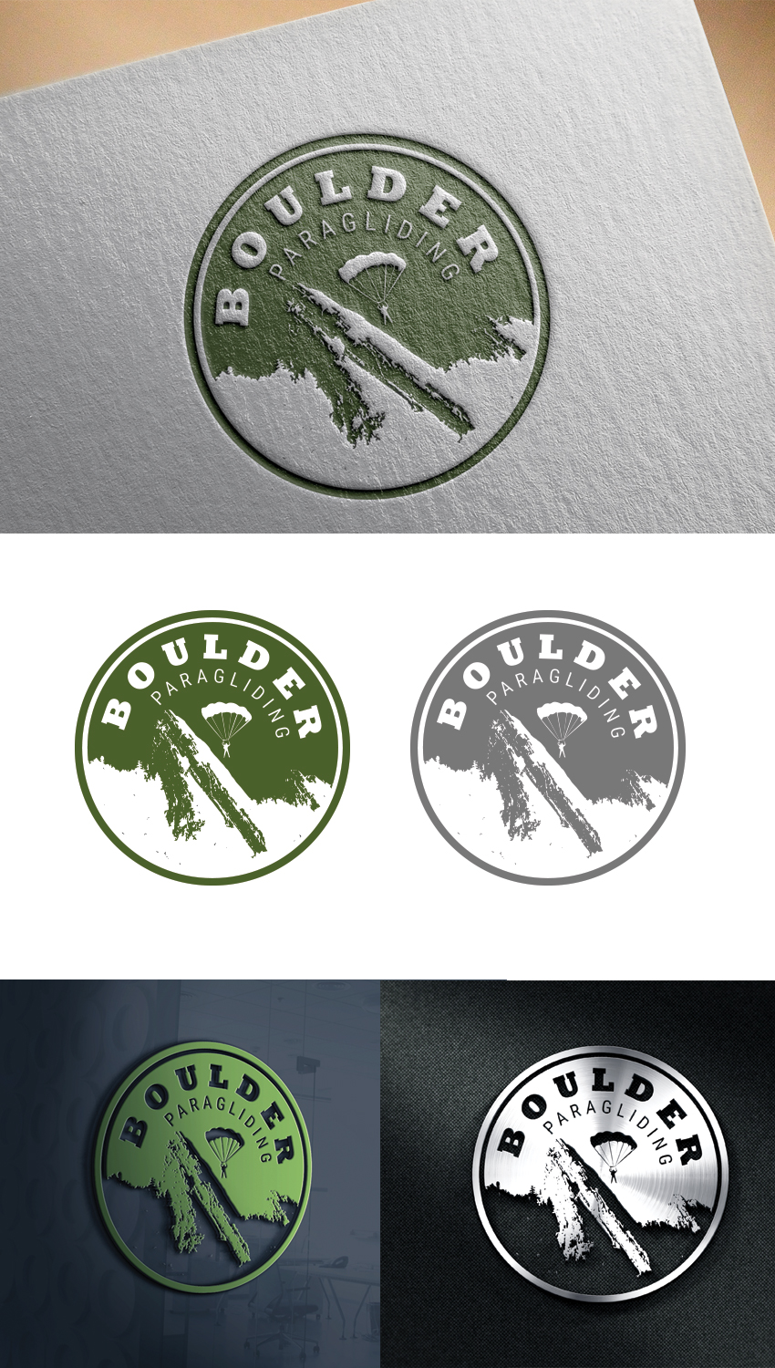 Logo Design by uk for Boulder Paragliding LLC | Design #20022086