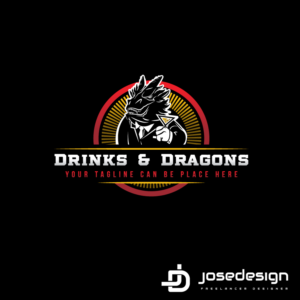 Drinks & Dragons | Logo Design by JoseDesign