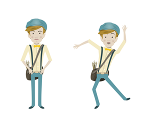 Five vector characters for new interactive e-book from established children's author | Diseño Vectorizado por Glass Mountain Design