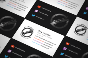 Business Card Design by Tahmid.G for MissildineOnline Gaming Channel | Design: #20024864