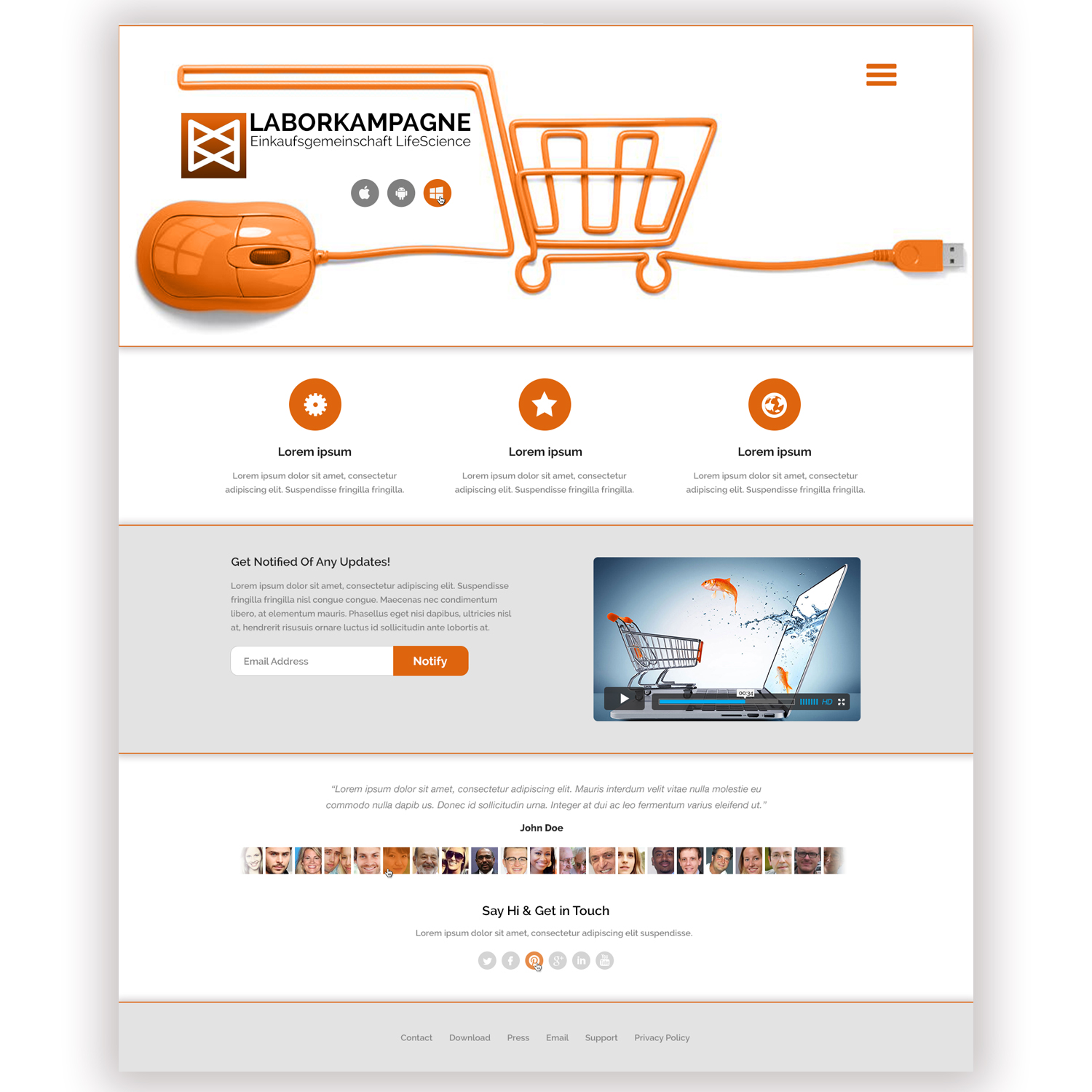 Landing Page Design by NiN Designs for this project | Design #20112667