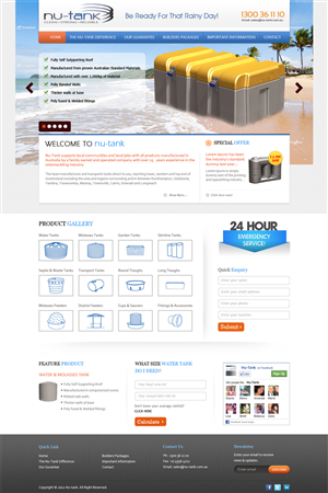 Web Design Project - Plastic Tank Manufacturer | Web Design by Mayank Patel