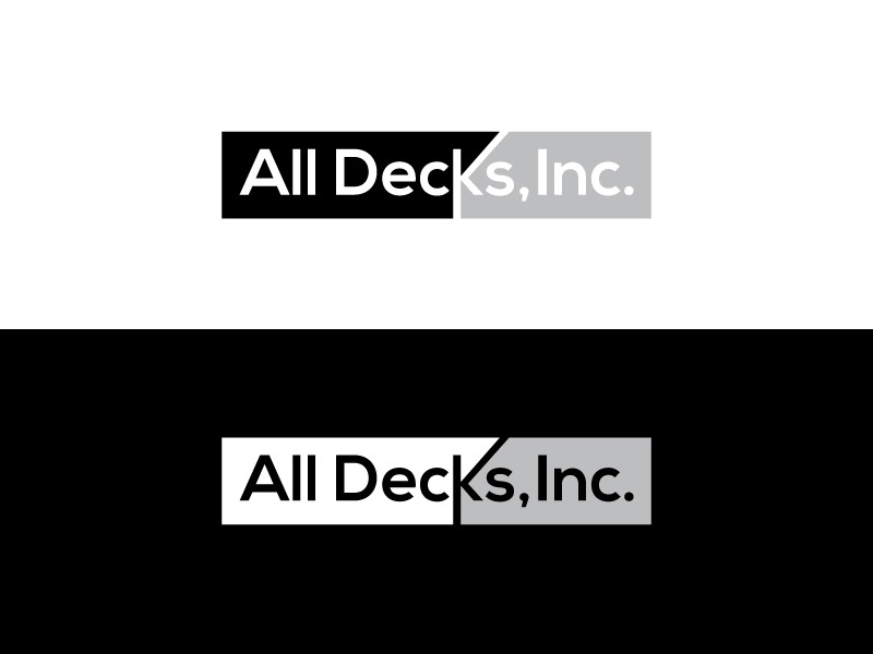 Logo Design by DigitalexTM for All Decks and Doors Inc. | Design #20035759