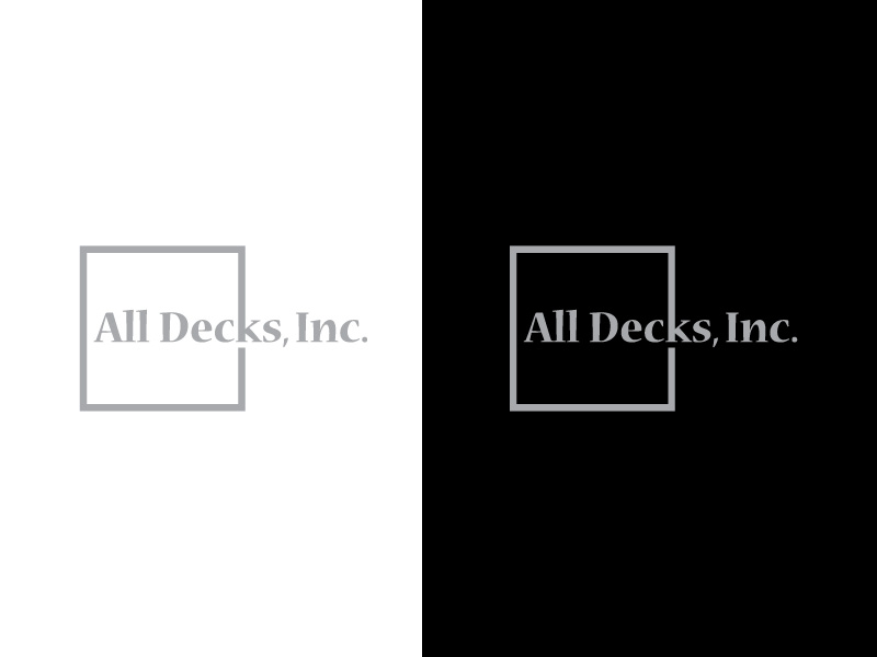 Logo Design by DigitalexTM for All Decks and Doors Inc. | Design #20035760