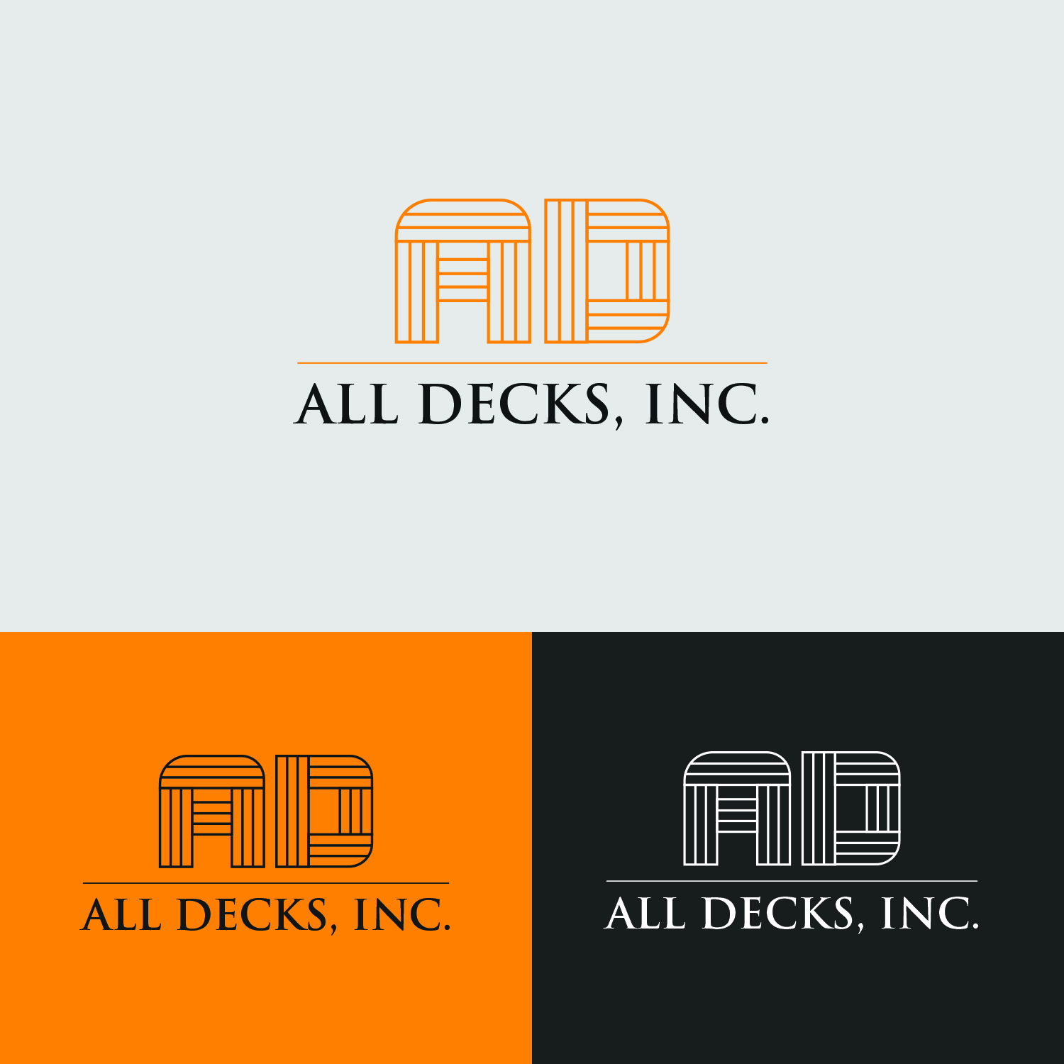 Logo Design by Kreativerse for All Decks and Doors Inc. | Design #20175182