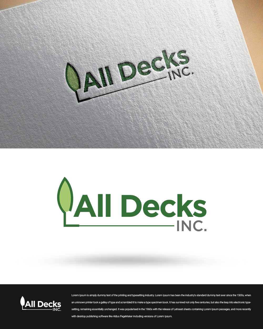 Logo Design by zingodesigns258 for All Decks and Doors Inc. | Design #20041357