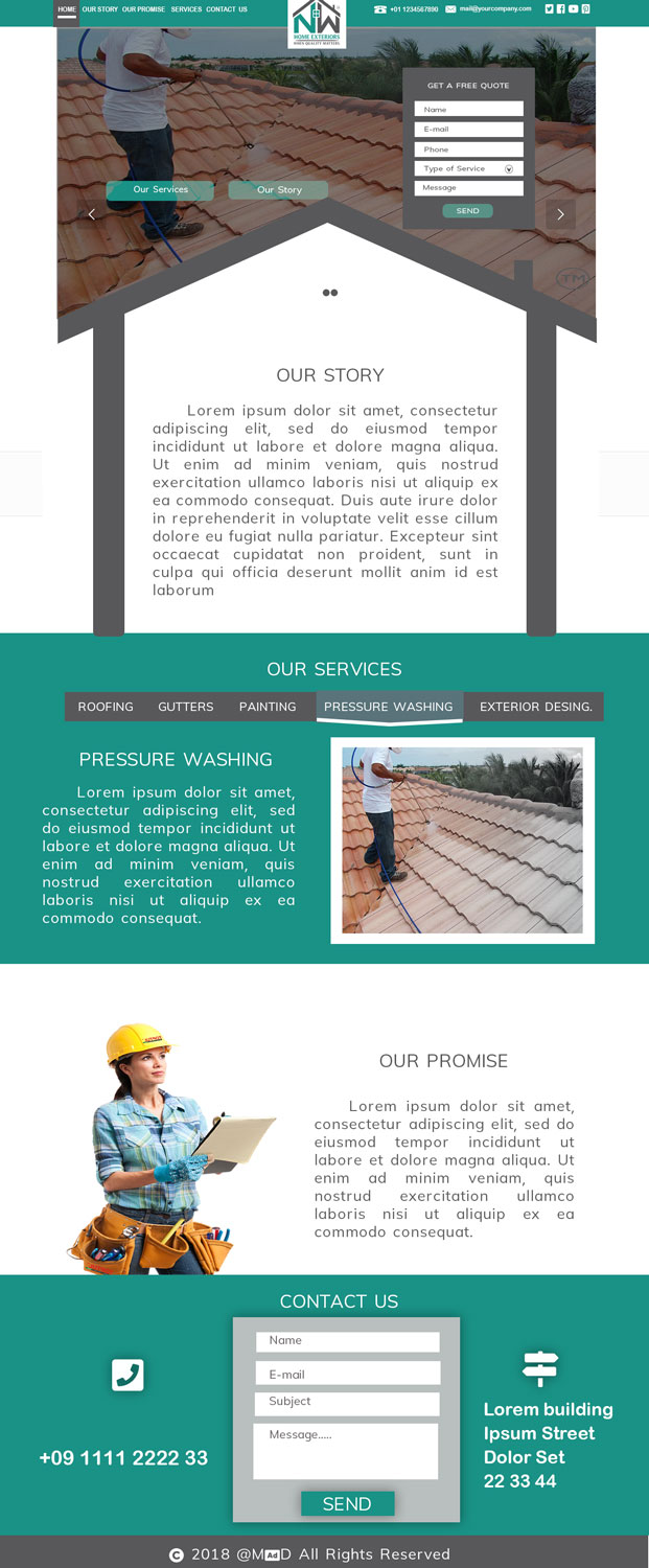 Wordpress Design by madD for this project | Design #20109687