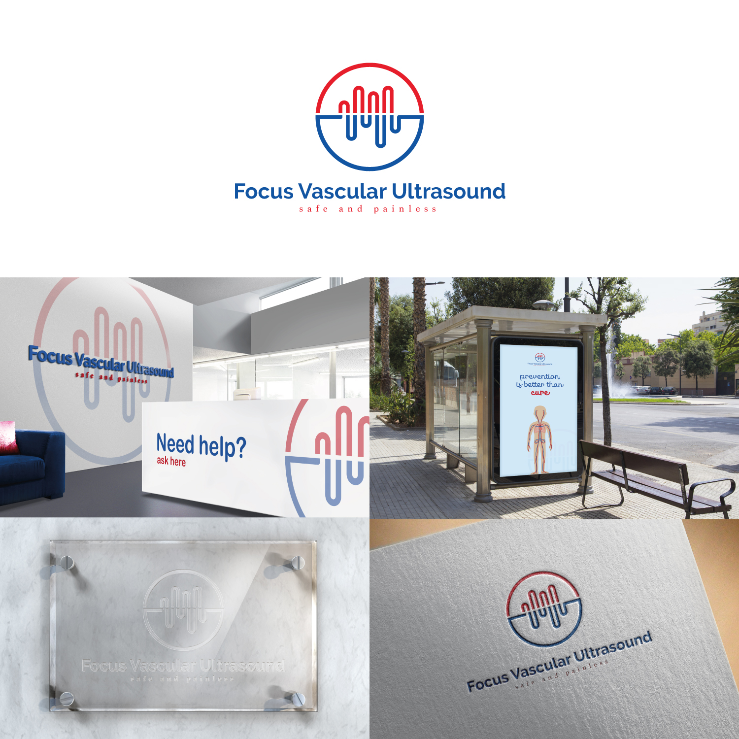 Modern Professional Medical Imaging Logo Design For Focus