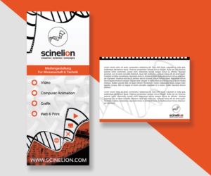 Roll-up display + notepad needed for technology-oriented media production company | Graphic Design by JK18