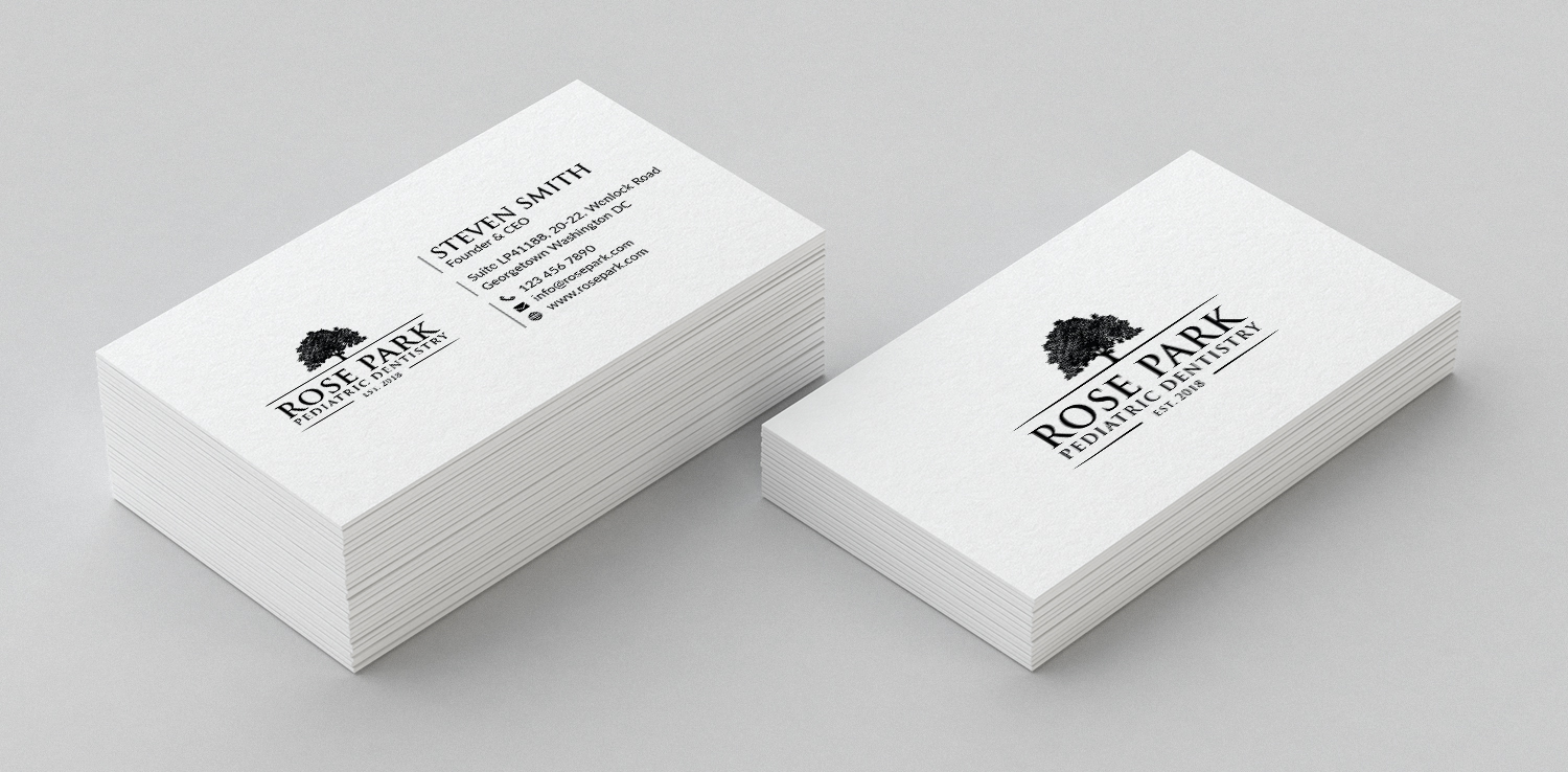 Visitenkarten-Design von Bold Pixels für Rose Park Pediatric Dentistry | Design: #20032699