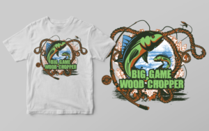 Artistic Rendition of an Exotic Fishing Lure | Diseño de Camiseta por SAI DESIGNS