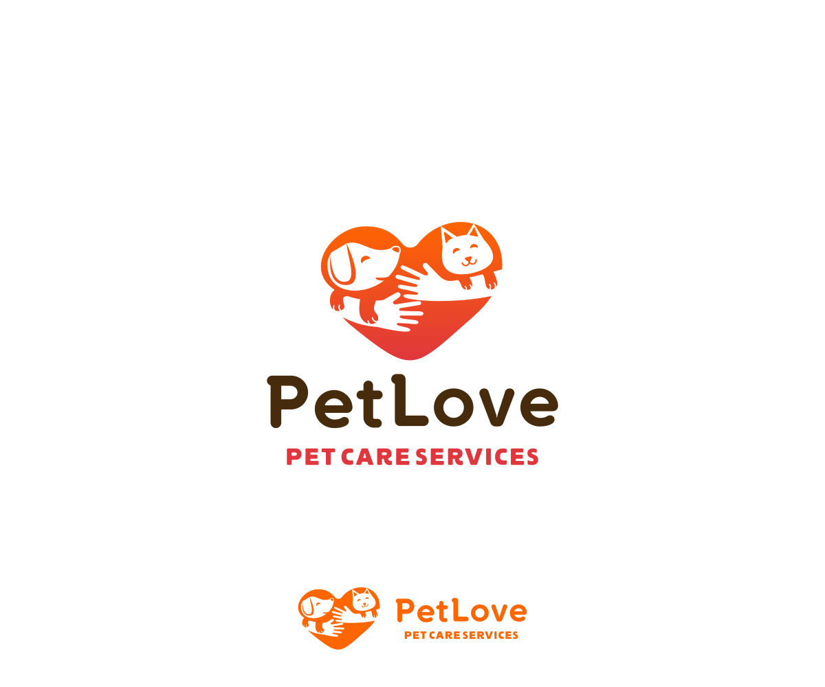Logo Design by luiz otavio I DESIGN for Pet Love Pet Care Services | Design #20039462