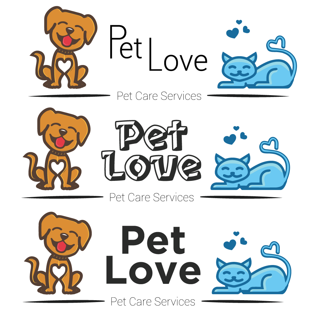 Logo-Design von egr__ für Pet Love Pet Care Services | Design #20050696