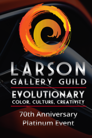 70th Larson Gallery Gala Event postcard | Graphic Design by design.bb