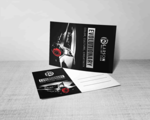 70th Larson Gallery Gala Event postcard | Graphic Design by desainerd