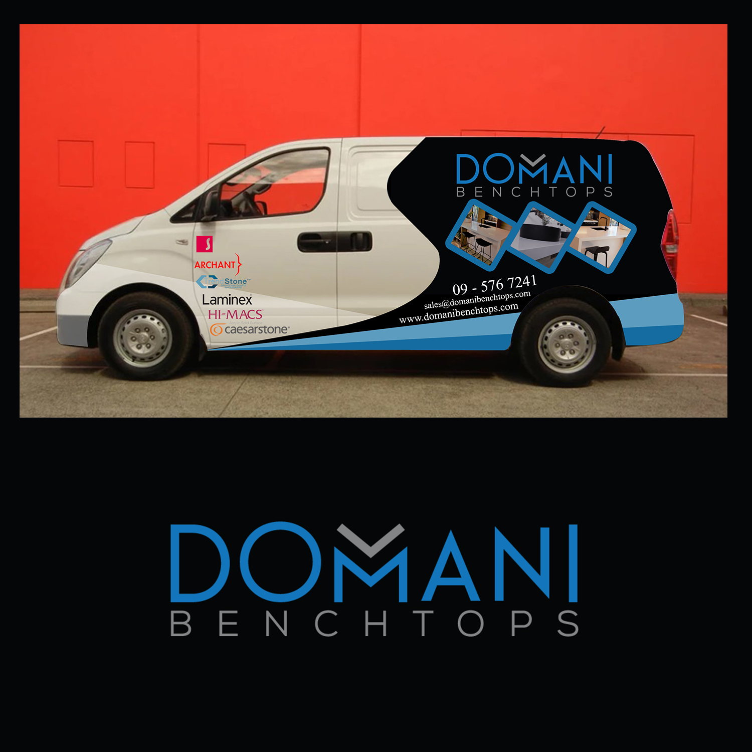 Car Wrap Design by RangLga for Domani Benchtops | Design #20047378
