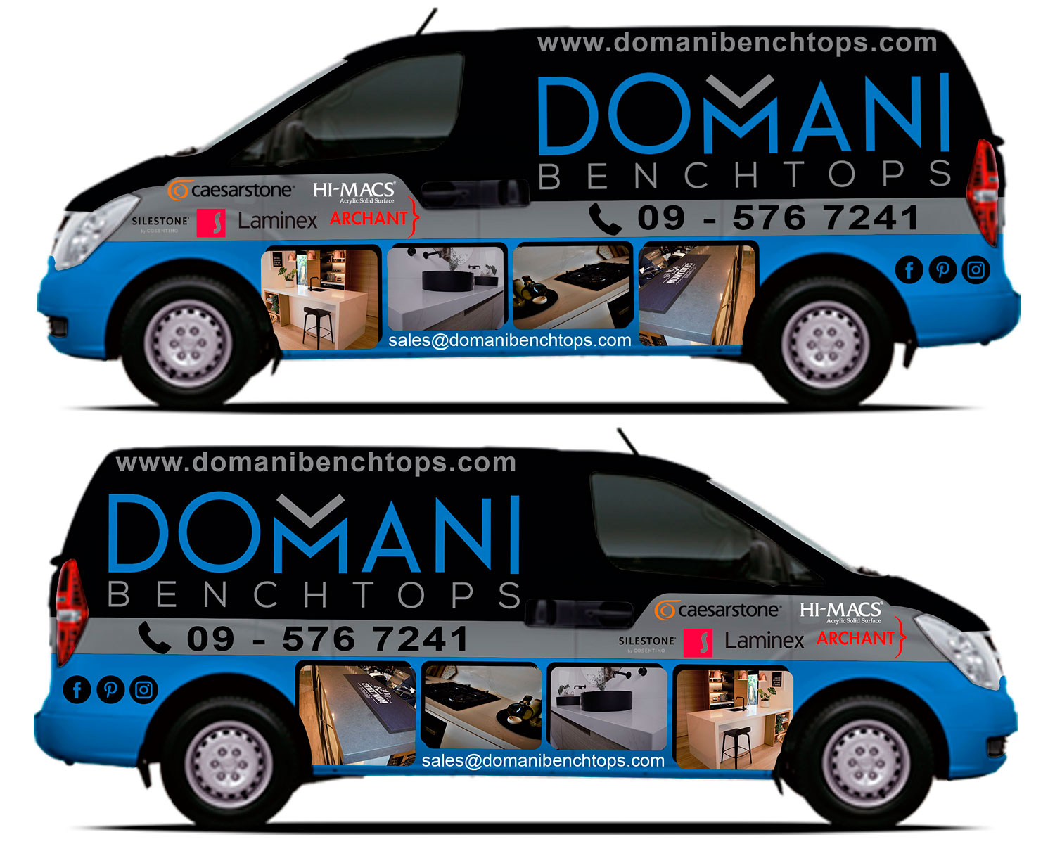 Car Wrap Design by The Faisal for Domani Benchtops | Design #20087081