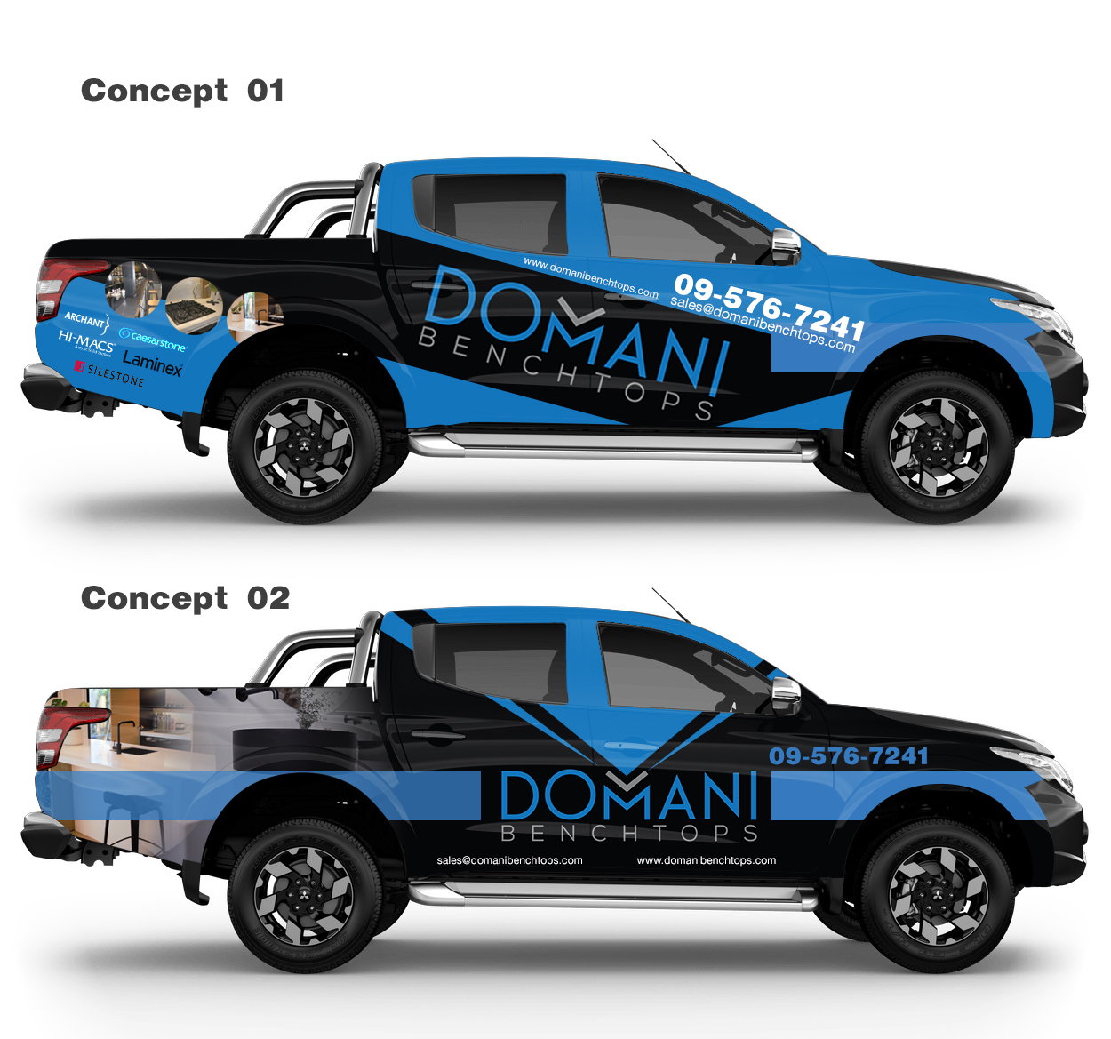 Car Wrap Design by StarGraphics for Domani Benchtops | Design: #20138465